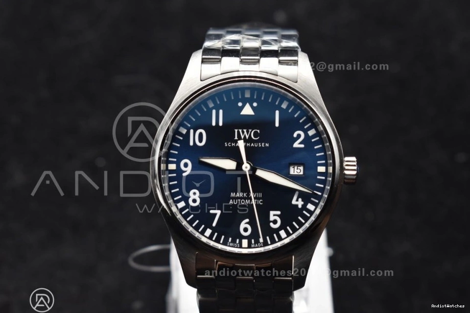 Best V7F SS Edition Bracelet XVIII 903 Asian Mark Breathable 1:1 Blue on ETA Dial 0111